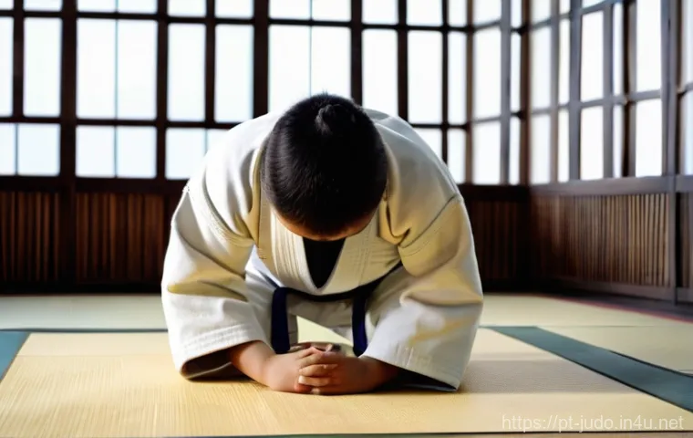유도 초보자와 중급자의 차이 - **A Judoka's Strategic Mindset:** A young, determined judoka, approximately 16-18 years old, male or...