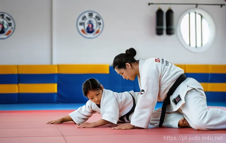 유도 초보자와 중급자의 차이 - **A Judoka's Strategic Mindset:** A young, determined judoka, approximately 16-18 years old, male or...