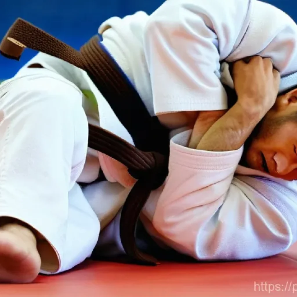 유도 중급자를 위한 강의 - **Dynamic Judo Throw Initiation with Dominant Grip and Kuzushi**: Two male judokas in their early 20...