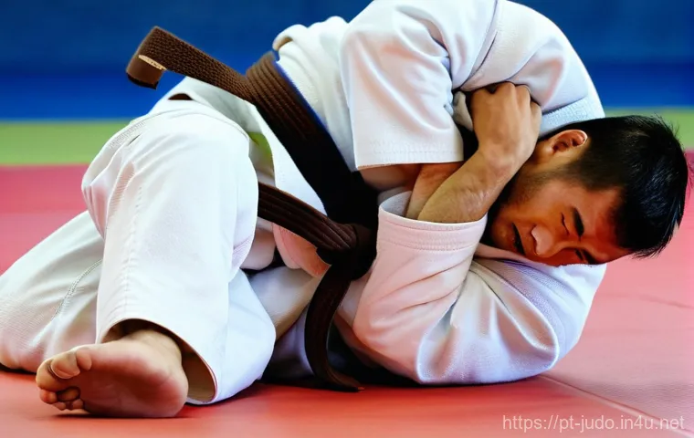 유도 중급자를 위한 강의 - **Dynamic Judo Throw Initiation with Dominant Grip and Kuzushi**: Two male judokas in their early 20...